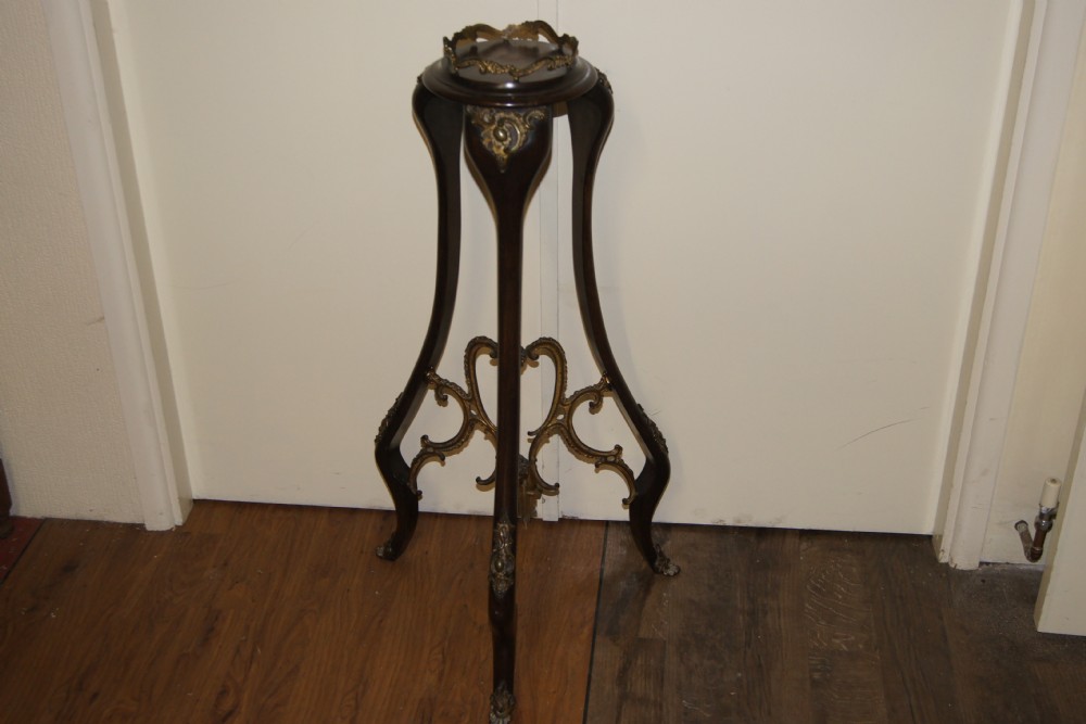 Stunning French mahogany ormolu mounted stand