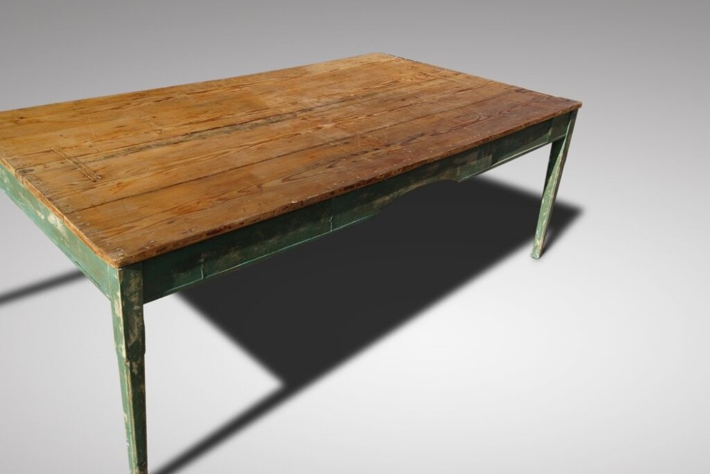 Fabulous large Pine French table and two benches
