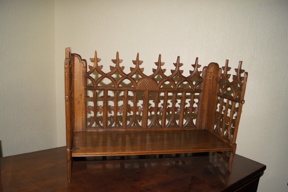 A fine carved and fretted bookrack