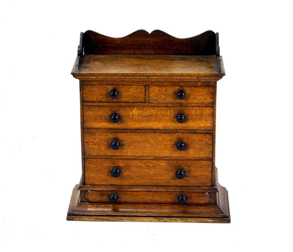 A fabulous quality miniature oak chest