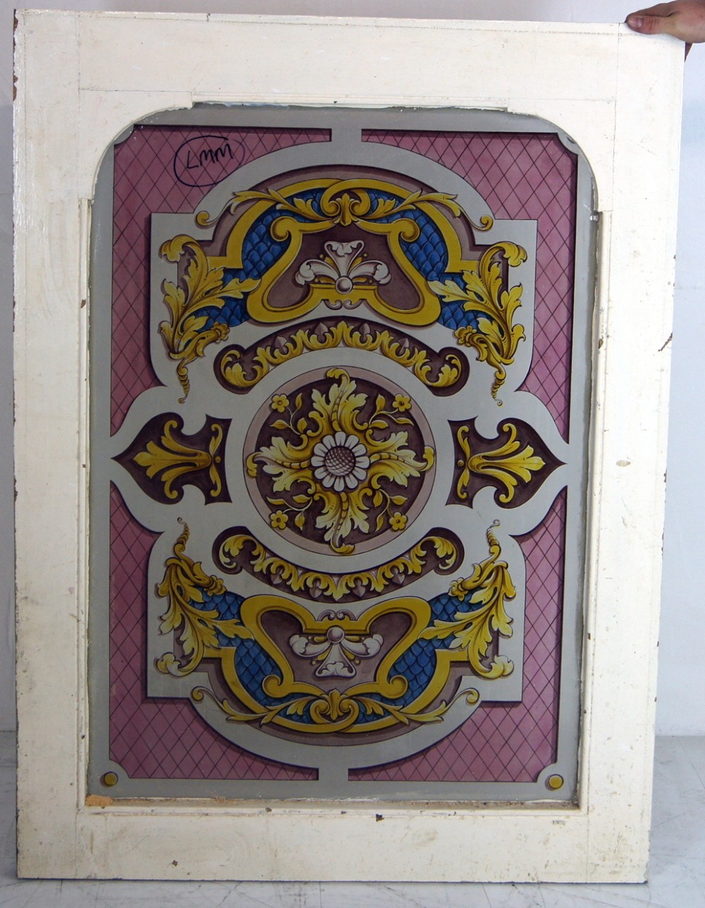 A fantastic vibrant painted glass window