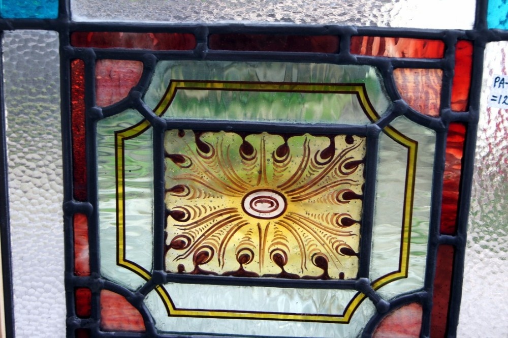 A charming small painted Victorian window