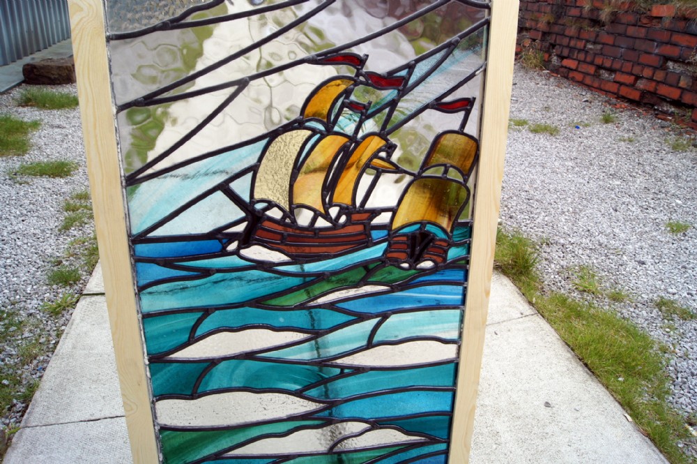 Stunning Arts and crafts leaded glass window