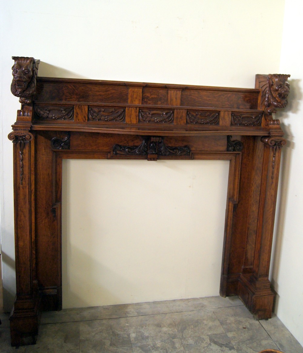 A very impressive Pollard oak fire surround
