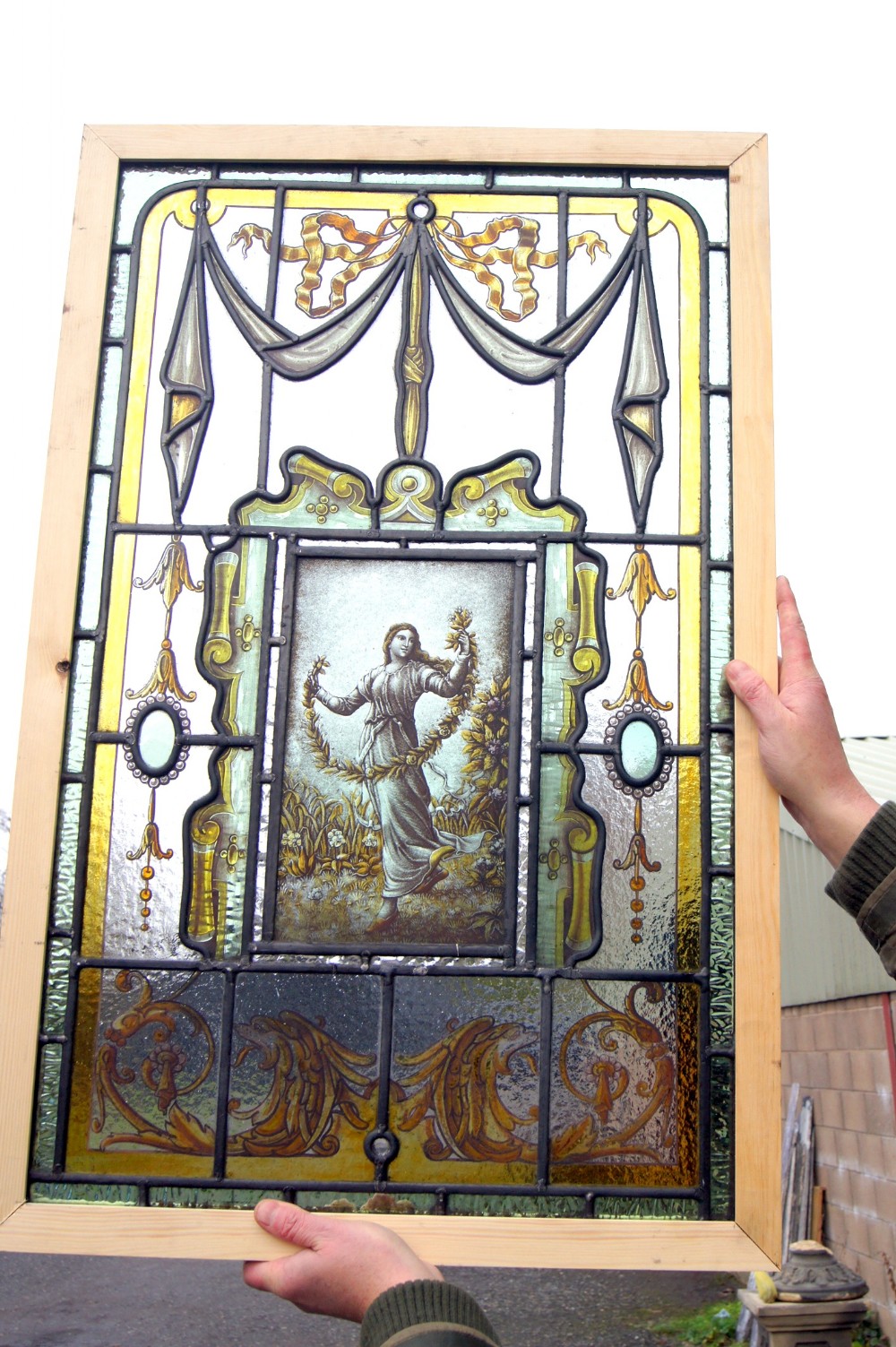 A fabulous painted stained glass window 