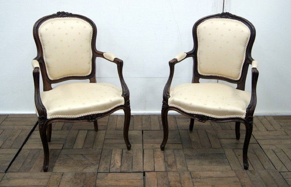 A great stylish pair of French armchairs 