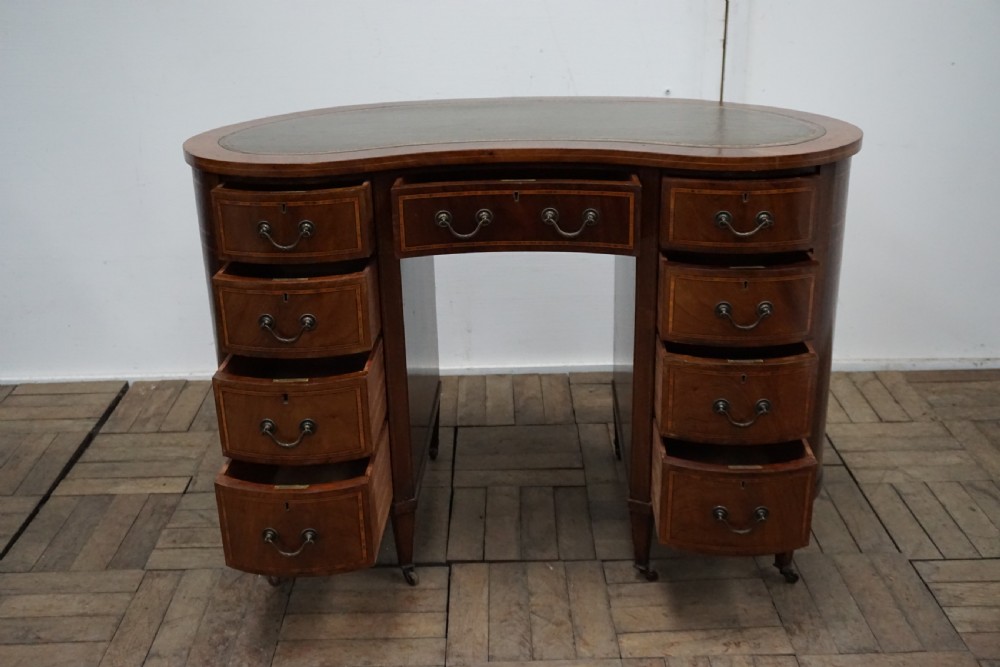 An outstanding quality kidney shaped desk  View VII