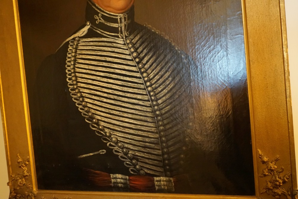 An early 19th century portrait on oil of a military gentleman 'Captain Cuttle' View V