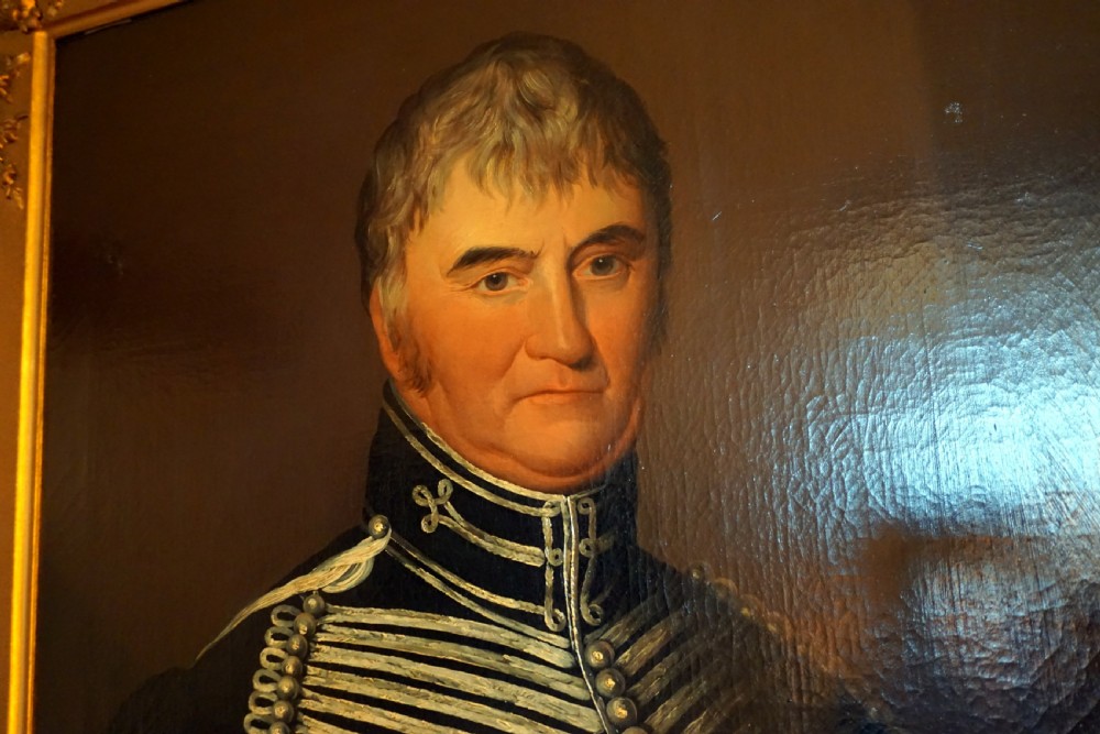 An early 19th century portrait on oil of a military gentleman 'Captain Cuttle' View VI