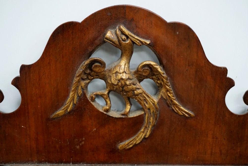 A good Chippendale style Georgian walnut mirror View II