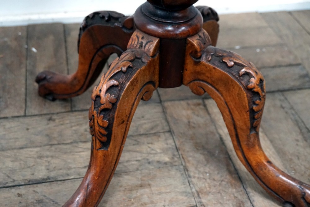 A good honest original Victorian burr walnut sewing box View V