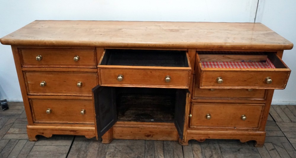 A good sycamore topped traditional pine dresser base View III