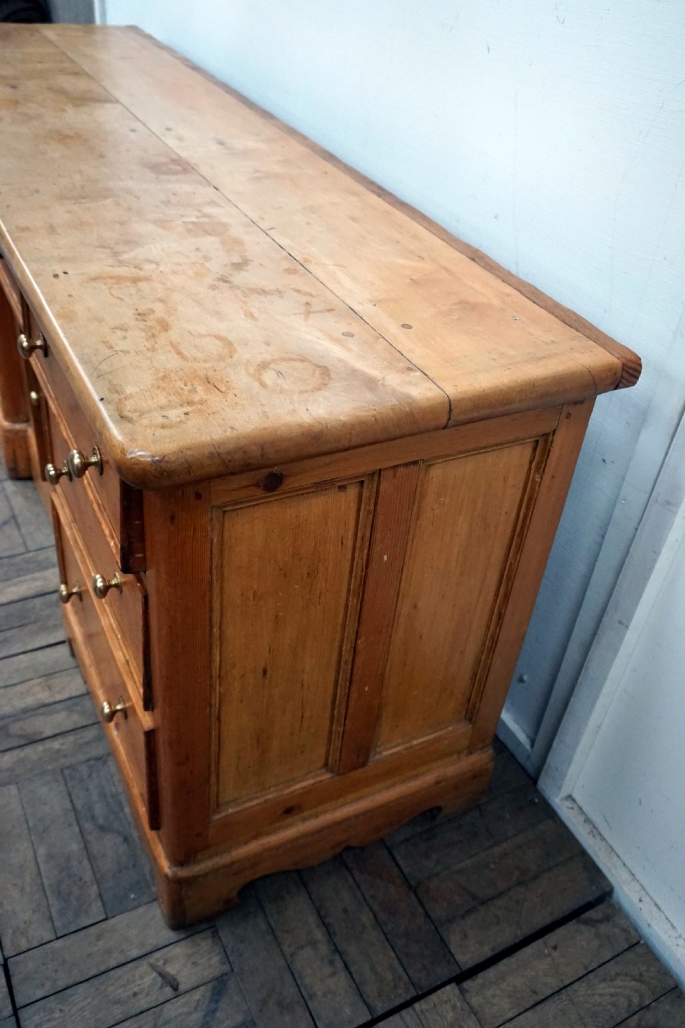 A good sycamore topped traditional pine dresser base View V