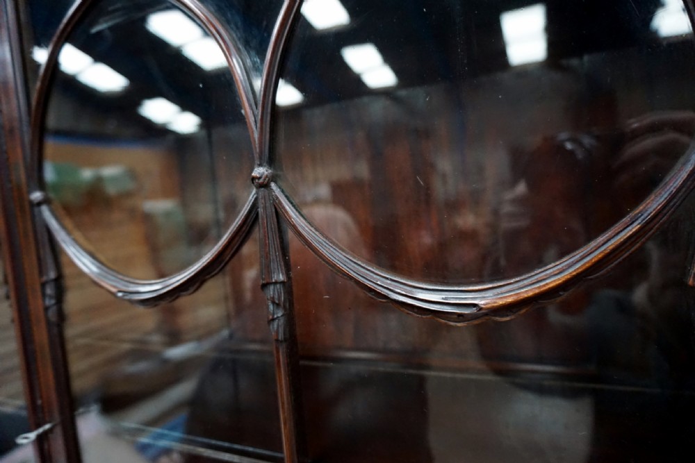 A fine inlaid Edwardian mahogany bureau bookcase View V