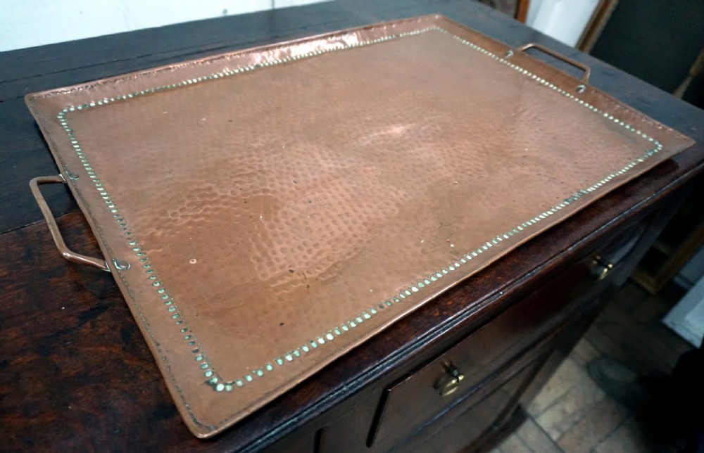 A good arts and crafts copper tray by the famous manufacturer John Pearson View II