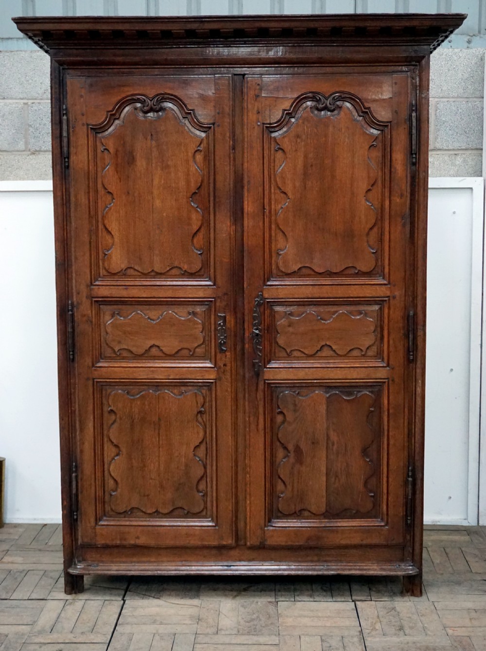 A charming oak French armoire