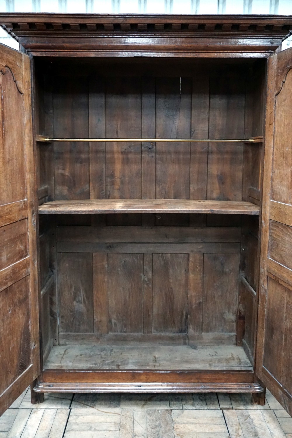 A charming oak French armoire View III