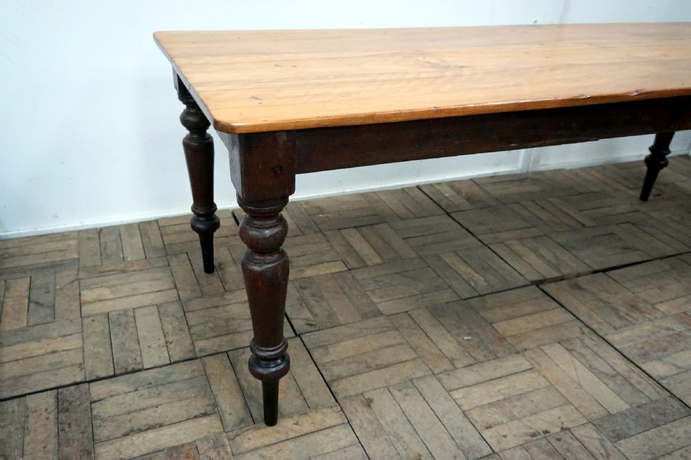 A Good Victorian Country Farmhouse Table View II