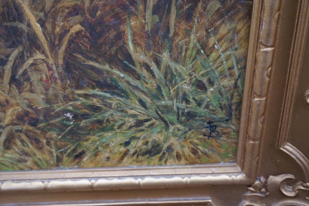 An outstanding oil painting by the renowned Victorian artist Myles Birkett-Foster View V