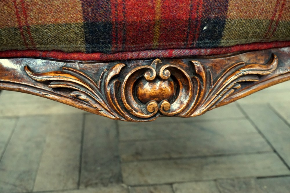 A fantastic Victorian mahogany open arm armchair View VI