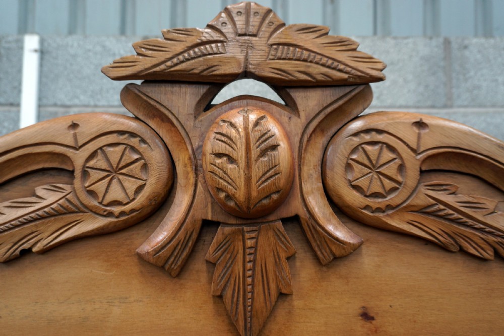 A good Victorian pine sideboard stripped and waxed  View IV