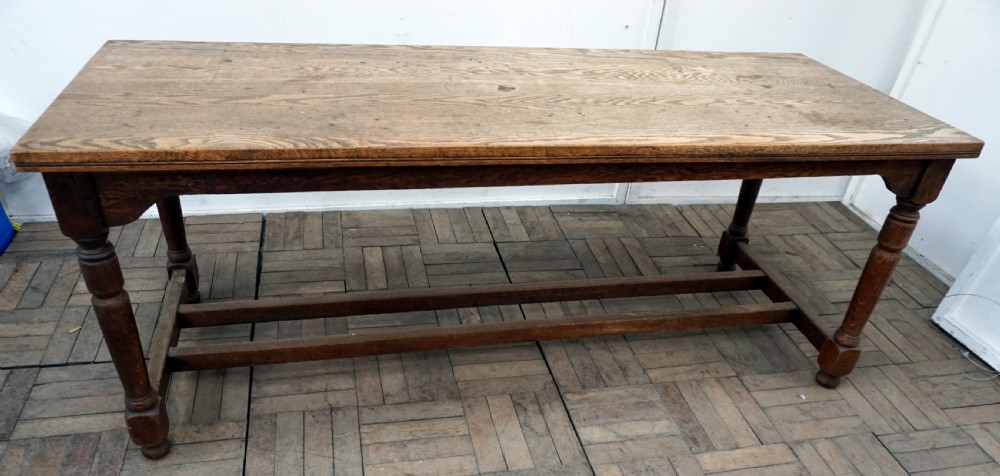 A good solid oak refectory table View II