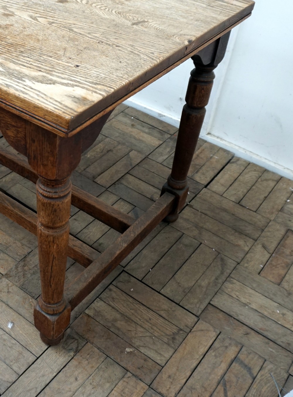 A good solid oak refectory table View V