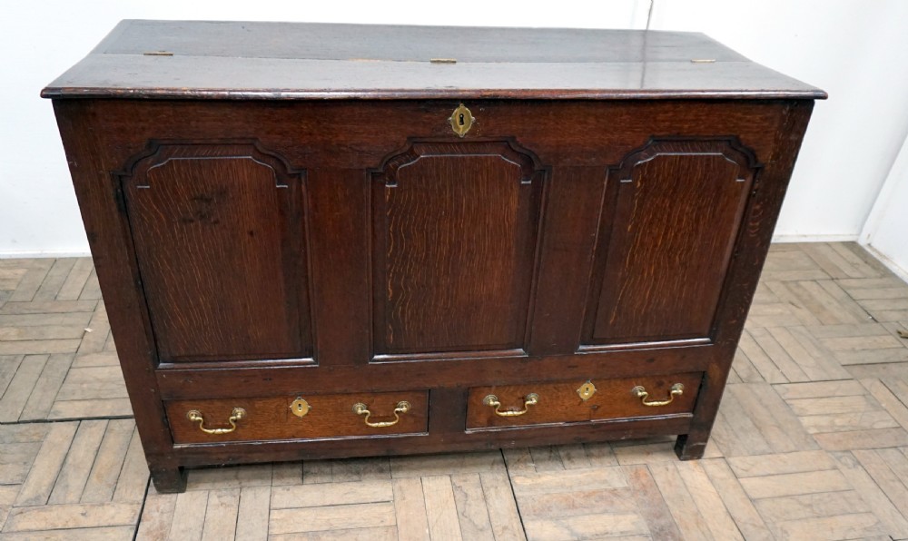 A good original honest oak mule chest  View II