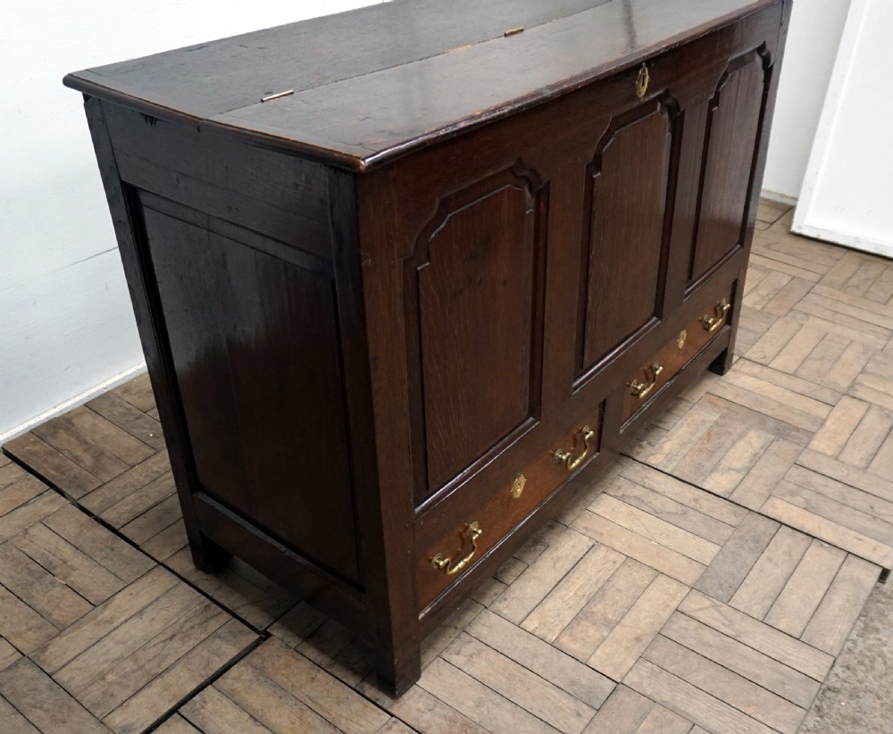 A good original honest oak mule chest  View III