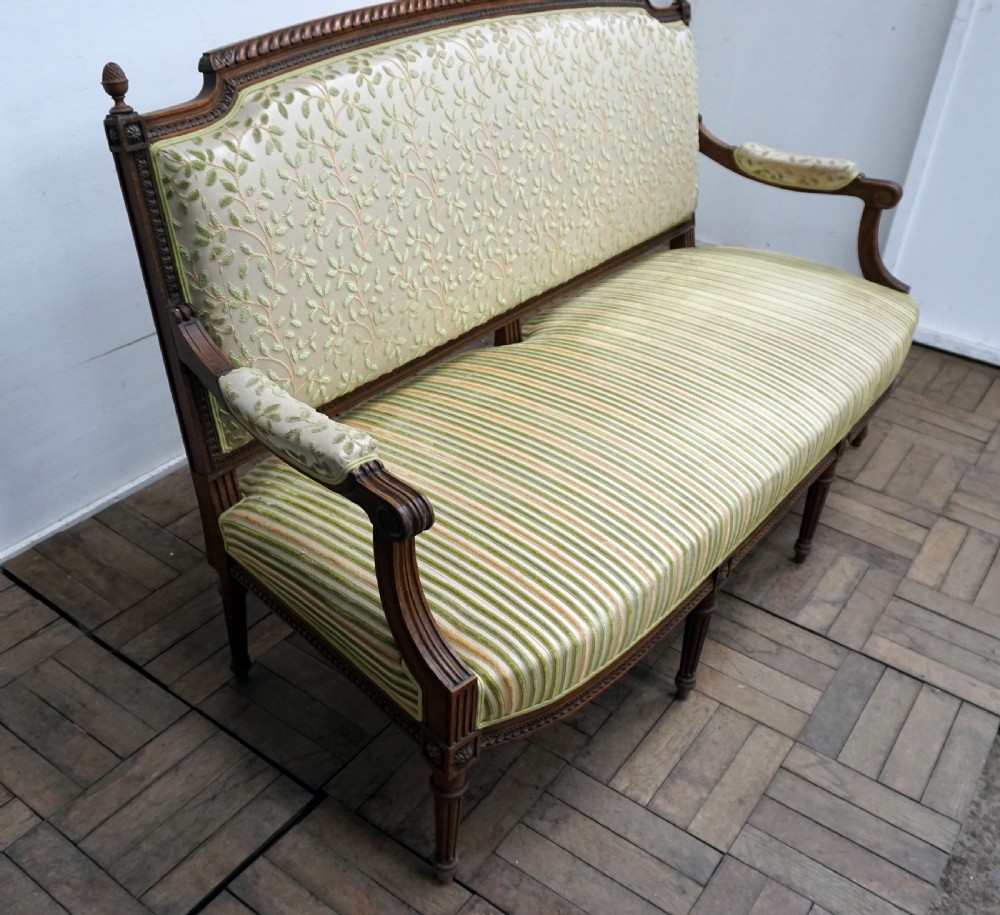 A good quality walnut framed French sofa  View II