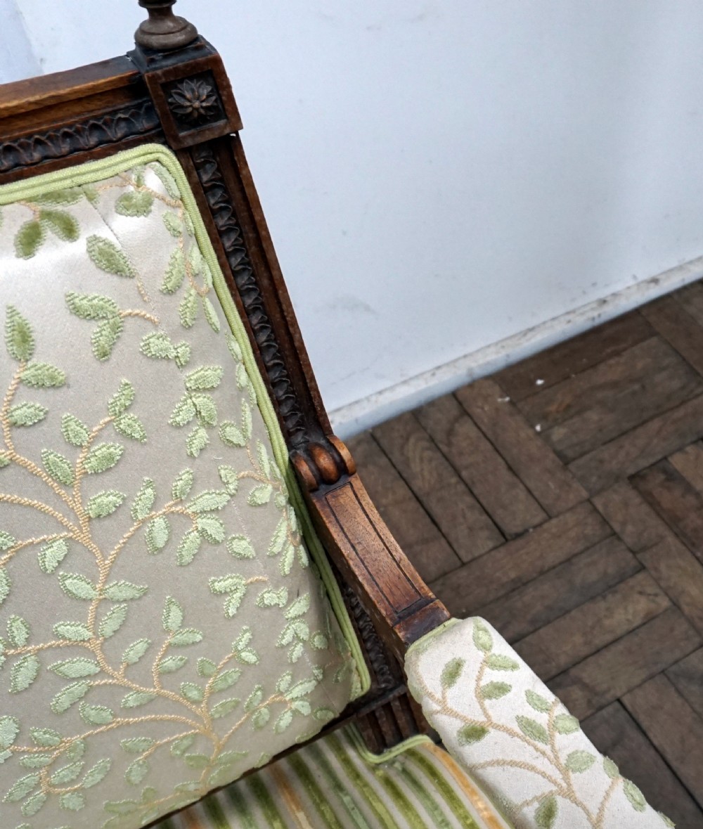 A good quality walnut framed French sofa  View IV