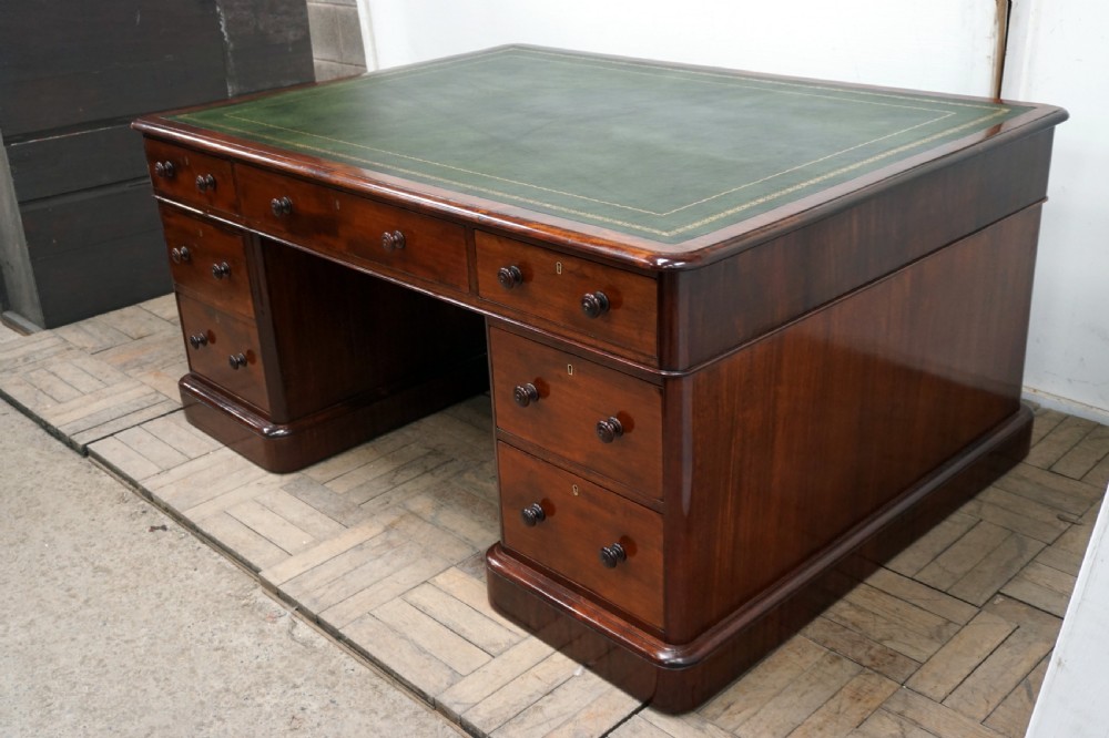 A fantastic mahogany partners desk View II