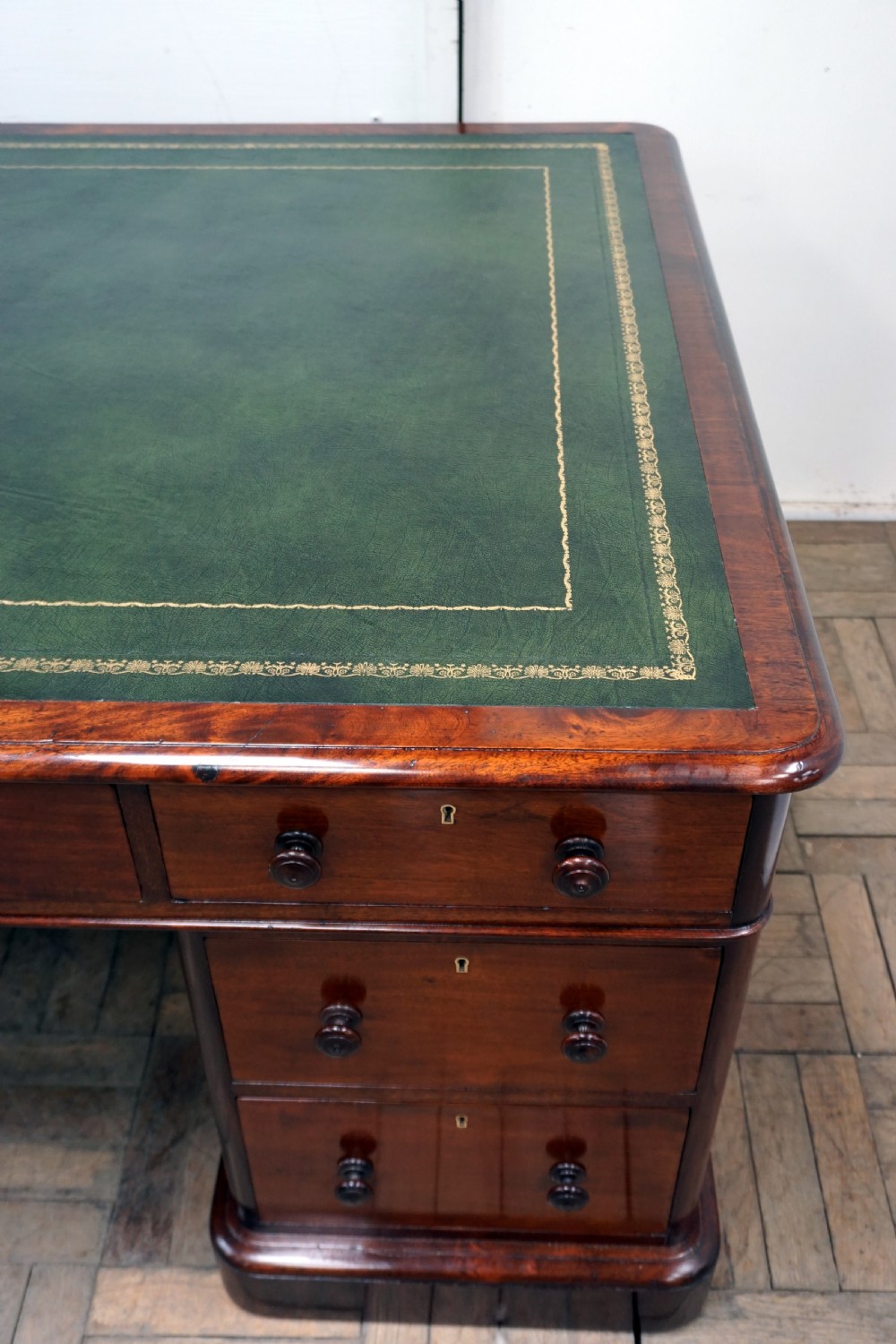 A fantastic mahogany partners desk View IV