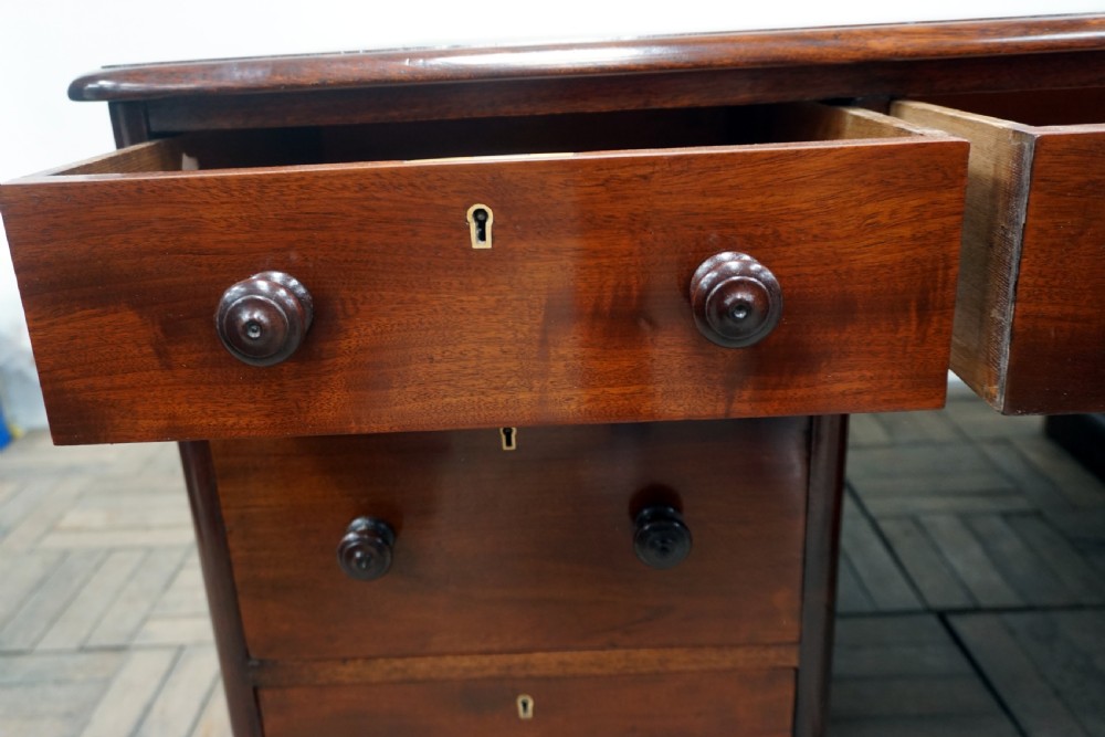 A fantastic mahogany partners desk View VII