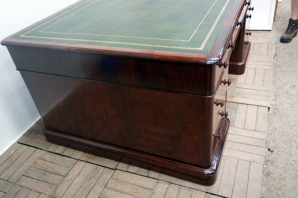 A fantastic mahogany partners desk View X