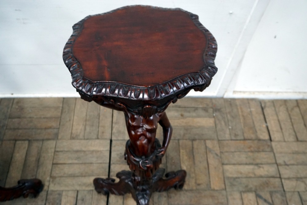 A magnificent pair of 19th century Italian figural stands View IV