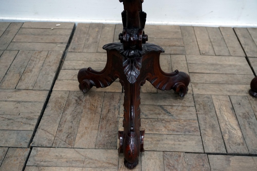 A magnificent pair of 19th century Italian figural stands View VII