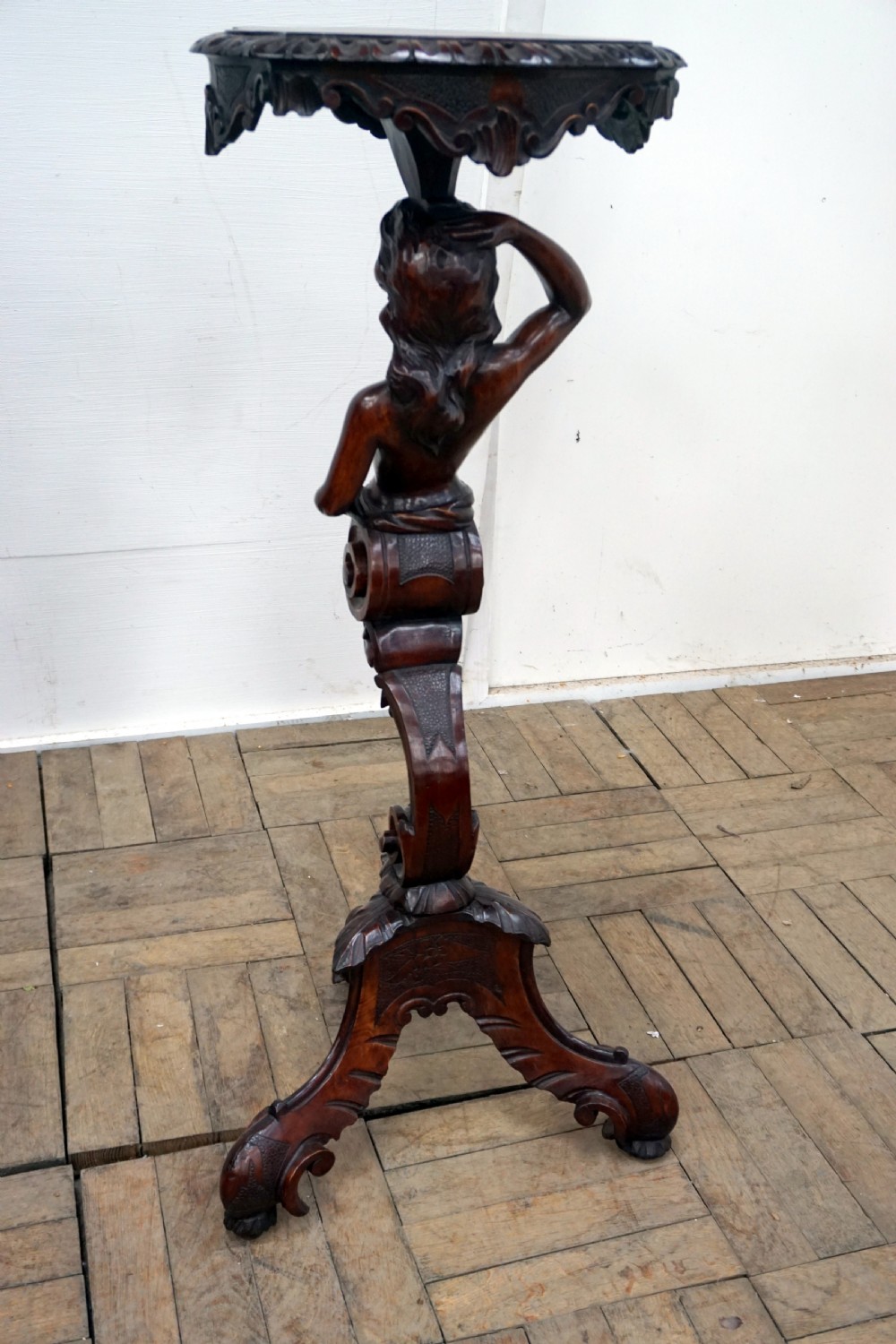 A magnificent pair of 19th century Italian figural stands View IX