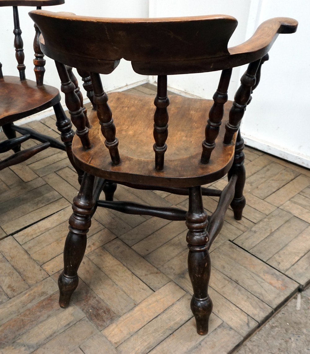 A good matching set of 6 smokers bow chairs View III