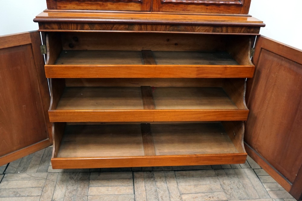 A good Victorian mahogany cupboard bookcase  View VI
