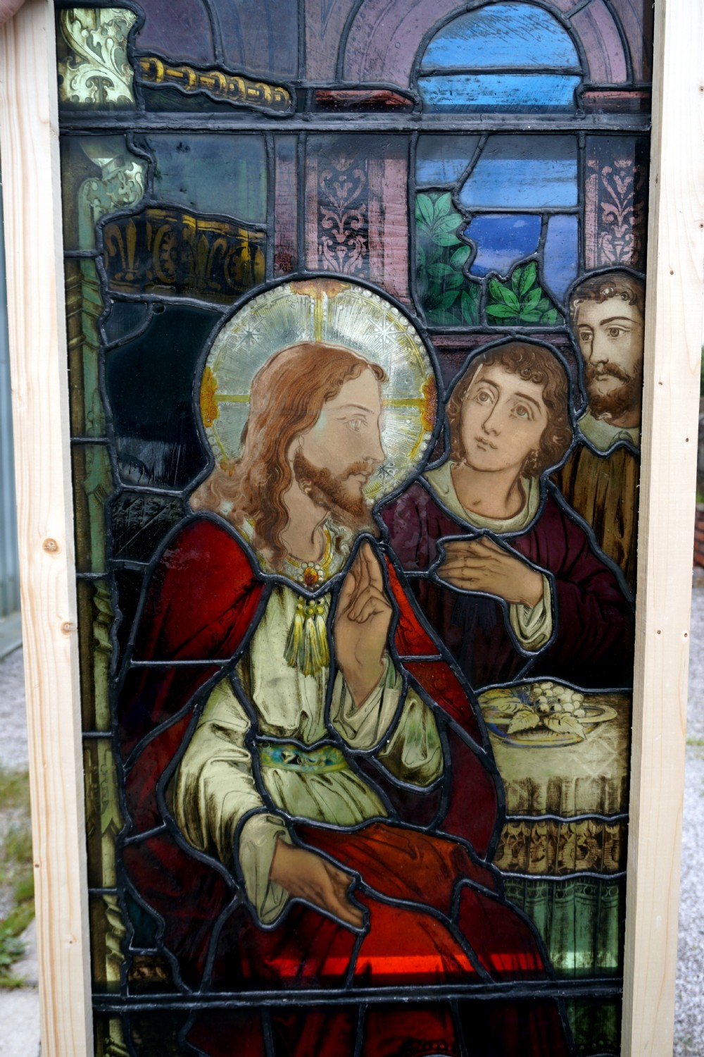 A very good pair of Victorian painted glass windows View VI