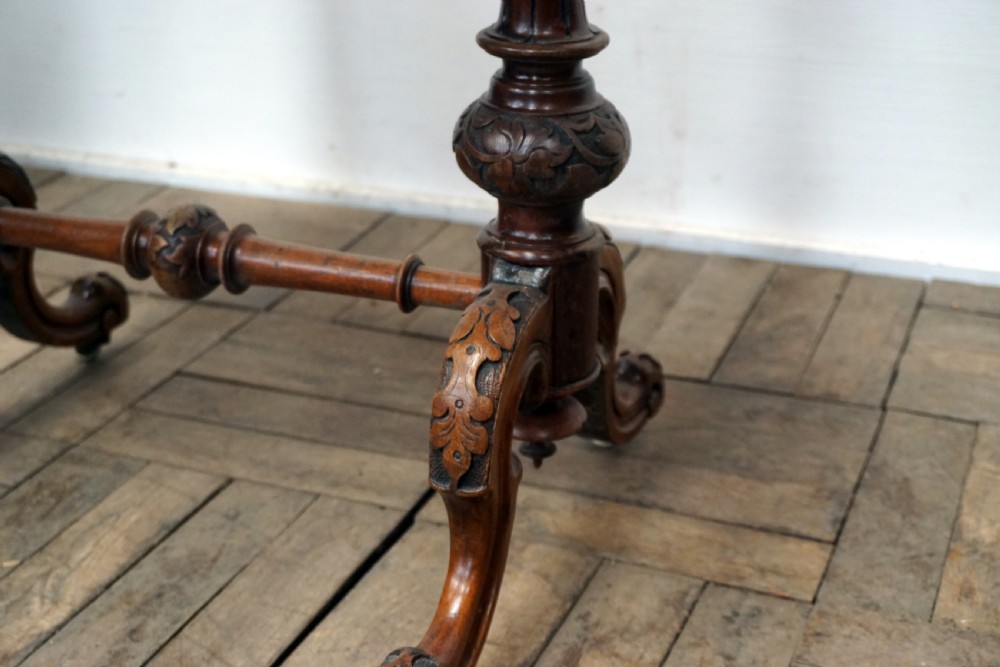 A good Victorian burr walnut games compendium and sewing box View VI