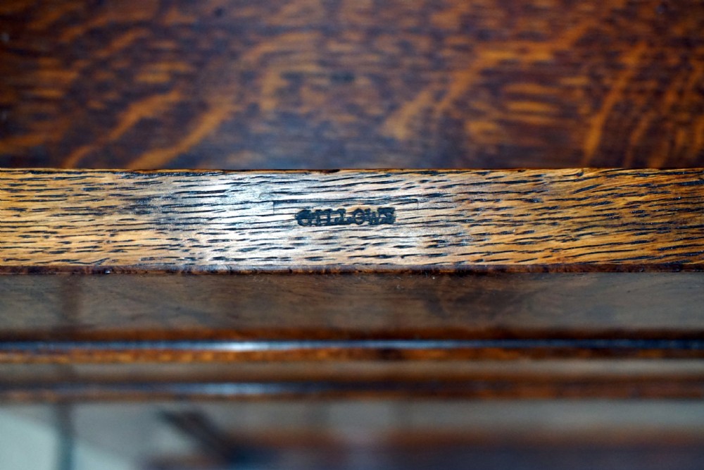 An exceptional Gillows Regency davenport in pollard oak View IV
