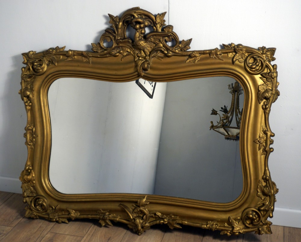 A very good carved wood and gilded mirror View II