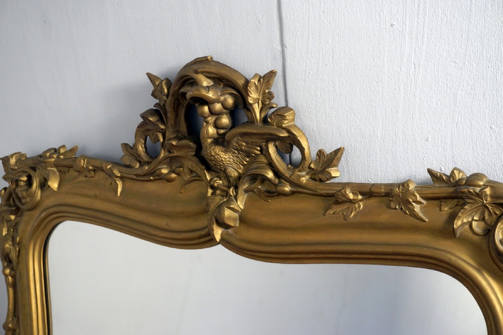 A very good carved wood and gilded mirror View III