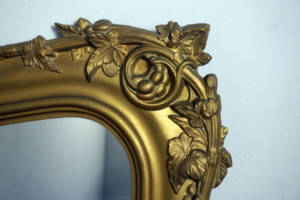 A very good carved wood and gilded mirror View IV