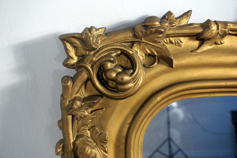 A very good carved wood and gilded mirror View VII