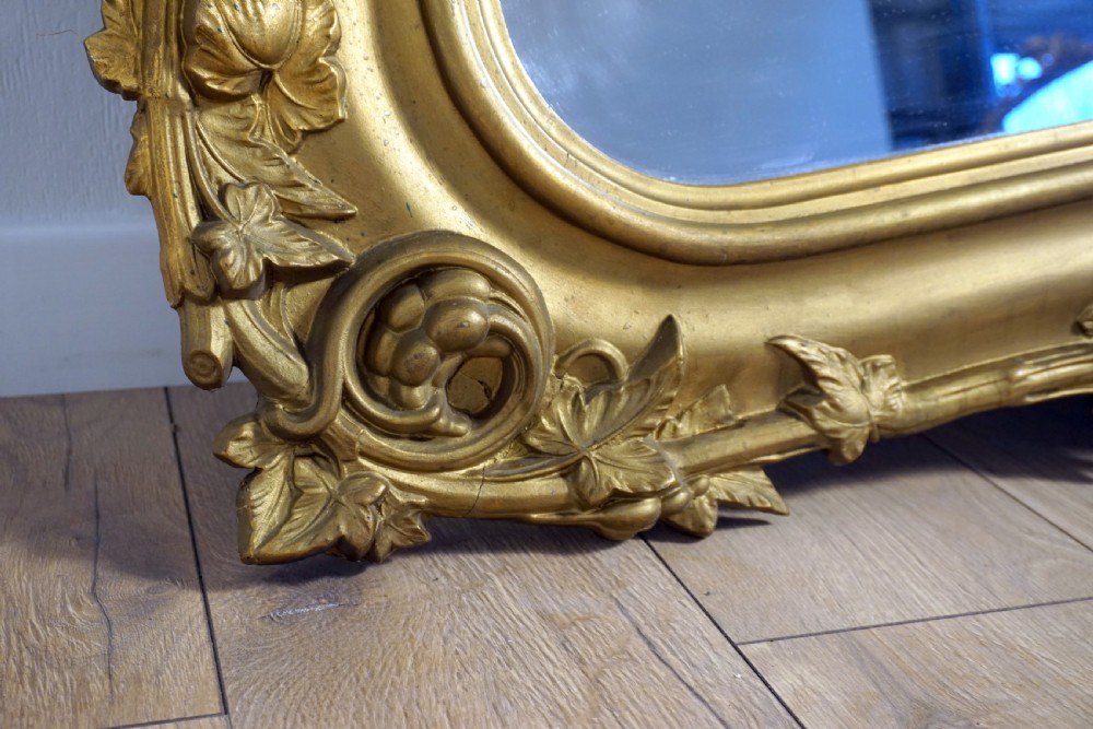 A very good carved wood and gilded mirror View VIII