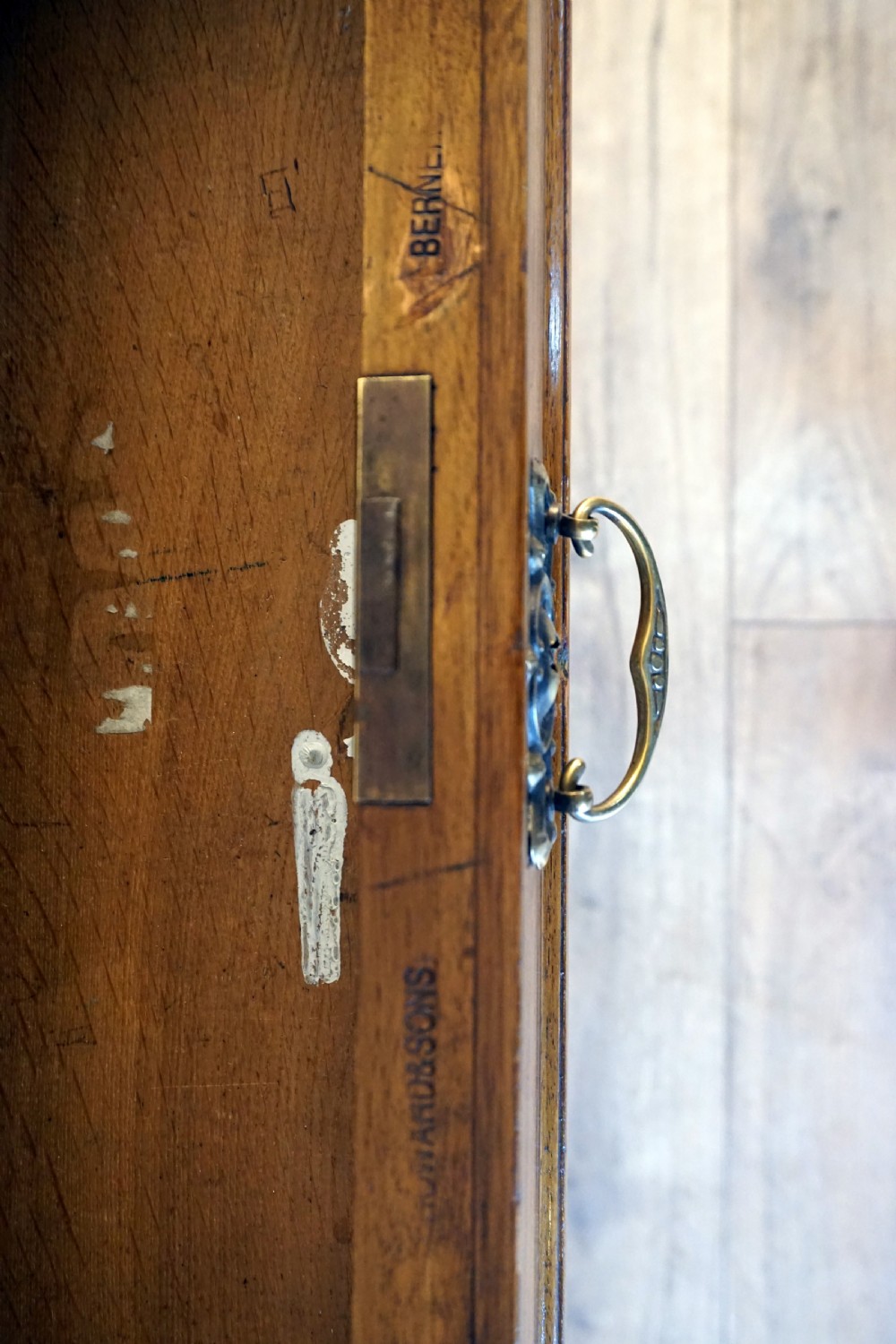 An outstanding walnut English Victorian pedastal desk by Howard and Son View VII