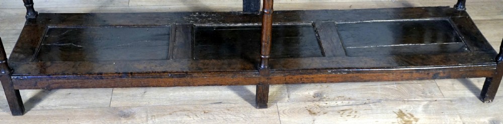 A delightful and unusual well patinated oak Welsh dresser base View X